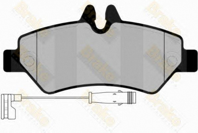 BRAKE ENGINEERING pa1702 -  Комплект тормозных колодок, дисковый тормоз